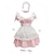 cheap Lolita Dresses-Lolita Maid Uniforms Lolita Cute Dress Women&#039;s Japanese Cosplay Costumes Light Pink / Red / Light Blue Solid Color Short Sleeve Short / Mini / Apron / Apron