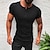 cheap Men&#039;s Casual T-shirts-Men&#039;s T shirt Tee Henley Shirt Plain Henley Casual Holiday Short Sleeve Clothing Apparel Fashion Lightweight Muscle Big and Tall