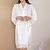 cheap Women&#039;s Sleep &amp; Lounge-Women&#039;s 1 pc Pajamas Robes Gown Bathrobes Lovers Fashion Comfort Pure Color Silk Home Wedding Party Spa V Wire Gift Half Sleeve Lace up Lace Fall Spring White Pink / Satin
