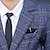 abordables Conjuntos-Traje de niños pequeños de 2-8 años&amp;amp; blazer pantalones conjunto formal conjunto 2 piezas manga larga gris azul marino cuadros algodón fiesta formal traje suave