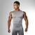 cheap Running Tee &amp; Tank Tops-Men&#039;s Running Tank Top Compression Tank Top Sleeveless Base Layer Athletic Athleisure Breathable Soft Sweat wicking Gym Workout Running Active Training Sportswear Solid Colored White Black Gray
