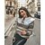 cheap Sweaters-Women&#039;s Pullover Sweater Pullover Jumper Knit Knitted Crew Neck Geometric Daily Basic Stylish Winter Fall Black Red One-Size