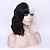 baratos Perucas de personagens de filmes-Perucas cosplay Preta Branco Encaracolado Cabelo Sintético Curto perucas Mulheres perucas Para festa