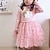 cheap Dresses-Kids Girls&#039; Dress Graphic Patchwork Long Sleeve Daily Mesh Patchwork Print Cute Basic Cotton Knee-length Black Pink