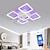 Χαμηλού Κόστους Φώτα Οροφής με Dimmer-ακρυλικό φωτιστικό οροφής led led 5 κεφαλών 8 κεφαλών φωτιστικό οροφής με εφαρμογή φωτός φόντου σύνδεση bluetooth / τηλεχειριστήριο κατάλληλο για υπνοδωμάτιο σαλόνι γραφείο παιδικό δωμάτιο