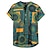 billiga hawaiianska lapelskjortor för män-Herr Hawaii skjorta Grafisk skjorta Aloha skjorta Paisley Hög krage Gul Rubinrött Grön Gata Dagligen Kläder Designer