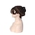 baratos Perucas de personagens de filmes-Perucas cosplay Preta Liso Ondulado Cabelo Sintético Curto perucas Mulheres perucas Para festa
