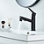 abordables Clásico-grifo del lavabo del baño extraíble / rociador extraíble electrochapado / acabados pintados juego central grifos monomando de un orificio para baño