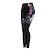 cheap Women&#039;s Pants, Shorts &amp; Skirts-21Grams Women&#039;s Cycling Tights Bike Pants Tights Mountain Bike MTB Road Bike Cycling Sports Graphic Floral Botanical Ugly Christmas Thermal Warm 3D Pad Breathable Quick Dry Black Red Clothing Apparel
