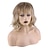 cheap Older Wigs-Blonde Wigs for Women Synthetic Wig Curly with Bangs Wig Blonde Short Blonde Synthetic Hair