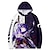 voordelige Anime Hoodie &amp; T-shirt Best verkocht-Genshin-impact Raiden Shogun Trui met capuchon Anime Cartoon Anime 3D 3D Harajuku Grafisch Voor Voor Stel Voor heren Dames Volwassenen Back To School 3D afdrukken