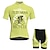 tanie Męskie zestawy odzieżowe-21Grams Męskie Koszulka z szortami na rower Krótki rękaw Kolarstwo górskie Kolarstwie szosowym Jasnożółty Żółty Różowy Graficzny Starzec Rower Zestawy odzież Wkładka 3D Oddychający Odprowadza wilgo