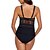 cheap One-Pieces-Women&#039;s Swimwear One Piece Monokini Bathing Suits Normal Swimsuit Solid Color Geometric Tummy Control Open Back Slim Black V Wire Padded Bodysuit Bathing Suits Fashion Sexy Sexy / New / Padded Bras