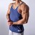 cheap Running Tops-Men&#039;s Sleeveless Running Tank Top Running Singlet Workout Tops Stripe-Trim Top Summer Cotton Breathable Quick Dry Soft Fitness Gym Workout Running Active Training Jogging Sportswear Stripes Blue