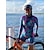 billige Tøjsæt til kvinder-Dame Triatletdragt Langærmet Bjerg Cykling Vej Cykling Lilla Lyserød+Hvid Camouflageblå Cykel Åndbart Hurtigtørrende Sport Tøj