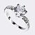 cheap Women&#039;s Jewelry-1pc Band Ring Ring Women&#039;s Wedding Gift Daily White Platinum Plated Rose Gold Plated Imitation Diamond / Knuckle Ring / Open Ring / Adjustable Ring