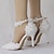 ieftine Pantofi de Mireasă-Pentru femei pantofi de nunta Pantofi de mireasa Dantelă Toc Înalt Vârf ascuțit Curea Gleznă Alb Galben Roz