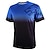 cheap Cycling Jerseys-Men&#039;s Short Sleeve Downhill Jersey Gradient Wolf Bike Shirt Mountain Bike MTB Road Bike Cycling Forest Green Black Green Spandex Polyester Breathable Quick Dry Moisture Wicking Sports Clothing Apparel