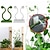 abordables jardinería-Abrazadera de ratán para pared invisible, 20 piezas, fijador autoadhesivo para pared de escalada, gancho de hebilla de vid, soporte de clip fijo de ratán, soporte para stent de planta