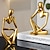 cheap Statues-3pcs Abstract Decorative Objects Resin Modern Contemporary for Home Decoration Gifts