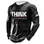 ieftine Maieu &amp; Tricouri Bărbați-Bărbați Unisex Tricou Scrisă Imprimeu Grafic Epocă Stil Nautic Negru Tipărire 3D Zilnic Concediu Imprimeu Îmbrăcăminte Designer Casual Mare si inalt / Manșon Lung / Manșon Lung