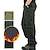 billige Cargobukser-Herre Hold Varm Ripstop Polyester Sort Brun