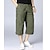 cheap Hiking Trousers &amp; Shorts-Men&#039;s Cargo Shorts Hiking Shorts Military Summer Outdoor Loose Ripstop Breathable Quick Dry Zipper Pocket Capri Pants Below Knee Black camouflage Green Cotton Camping / Hiking / Caving M L XL XXL XXXL