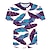 preiswerte 3D-T-Shirt für Männer-Herren T Shirt Schmetterling Vogel Blätter Rundhalsausschnitt Grün / Schwarz Blau-Grün Meeresblau Weiß Gelb Outdoor Täglich Kurzarm 3D Bedruckt Bekleidung Tropisch Brautkleider schlicht Strand Design