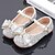 cheap Kids&#039; Flats-Girls&#039; Flats Daily Dress Shoes Princess Shoes School Shoes Glitter Portable Breathability Non-slipping Princess Shoes Big Kids(7years +) Little Kids(4-7ys) Daily Theme Party Walking Shoes Buckle
