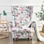 cheap Wingback Chair Cover-Wing Chair Slipcover Spandex Fabric Sofa Covers Wingback Armchair with a Seat Cushion Cover FloralPattern Furniture Protector for Living Room
