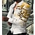 preiswerte Herrenhemden mit Grafik-Geometrie Grafik Herrenmode lässig 3D Print Shirt Turndown Gelb Gold Rot Grau Täglich Urlaub Langarm Button-Down Kleidung Kleidung Mode Streetwear Designer Casual