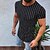 cheap Men&#039;s Tees &amp; Tank Tops-Men&#039;s T shirt Tee Short Sleeve Striped Crew Neck White Black Gray Casual Daily Clothing Apparel Sports Fashion Lightweight Big and Tall / Summer