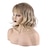 cheap Older Wigs-Blonde Wigs for Women Synthetic Wig Curly with Bangs Wig Blonde Short Blonde Synthetic Hair