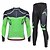 cheap Men&#039;s Clothing Sets-21Grams® Men&#039;s Long Sleeve Cycling Jersey with Tights Summer Spandex Polyester Black / Yellow Green Purple Stripes Bike Clothing Suit 3D Pad Breathable Quick Dry Moisture Wicking Back Pocket Sports