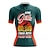 cheap Women&#039;s Cycling Clothing-21Grams Women&#039;s Cycling Jersey Short Sleeve Bike Top with 3 Rear Pockets Mountain Bike MTB Road Bike Cycling Breathable Quick Dry Moisture Wicking Reflective Strips Dark Green Graphic Polyester
