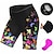 abordables Pantalons, shorts et jupes pour femmes-21Grams Femme Short Vélo Cuissard Velo Cyclisme Vélo Cuissard Short Pantalons VTT Vélo tout terrain Vélo Route Des sports à imprimé arc-en-ciel Papillon La peau 3 densités Séchage rapide Respirable