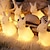 זול חוט נורות לד-אורות מחרוזת פיות ארנב פסחא 1.5 מטר 10 לדים מופעל על סוללה מסיבת גן חג מנורת קישוט פסחא