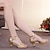 ieftine Pantofi Dans Latin-Pentru femei Încălțăminte latină Pantofi De Dans Performanță Antrenament ChaCha Pantofi Spumante Călcâi Strălucire Toc Cubanez Pantofi vârf deschis Buclă Adulți Argintiu Negru Auriu