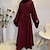 billige Arabisk muslim-Dame Arabisk kjole Kaftan Kjole Cosplay Abaya Arabisk muslim Ramadan Helfarve Voksen Kjole Fest, Halloween