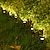 abordables Éclairages pour allées-Lumières de pelouse d&#039;énergie solaire extérieure lampe cob de lumière de flamme led blanc chaud pour l&#039;éclairage de route de pelouse de paysage de jardin de cour