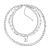 levne Náhrdelníky-Obojkové náhrdelníky Chrome Pánské Jednoduchý Módní Moderní Vícevrstvé Šťastný Chladný Svatba Kruh Náhrdelníky Pro Svatební Dar Denní / Zásnuby