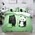preiswerte Digitaldruckbettwäsche-3D-Bettwäsche mit Panda-Kaninchen-Aufdruck, Bettbezug, Bettwäsche-Sets, Bettdeckenbezug mit 1 bedruckter Bettbezug oder Bettdecke, 2 Kissenbezüge für Doppelbett/Queen/King