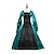 cheap Medieval-Gothic Medieval Ball Gown 19th Century Vintage Dress Dress Prom Dress Floor Length Witches Plus Size Elven Women&#039;s All Tassel Fringe Ball Gown Square Neck Halloween Performance Party