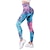 cheap Exercise, Fitness &amp; Yoga Clothing-Women&#039;s Yoga Pants Tummy Control Butt Lift Quick Dry High Waist Yoga Fitness Gym Workout Leggings Bottoms Color Gradient Graphic Patterned Camo / Camouflage Light Purple Baby blue Black / Rose Red