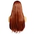 economico Parrucche-parrucca sintetica onda profonda parte centrale parrucca di media lunghezza marrone ombre capelli sintetici cosplay donna morbida moda marrone