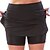 cheap Exercise, Fitness &amp; Yoga Clothing-Women&#039;s Tennis Skirts Yoga Shorts Yoga Skirt Tummy Control Butt Lift Quick Dry 2 in 1 Yoga Fitness Gym Workout High Waist Shorts Skort Bottoms Navy Black Gray Sports Activewear Skinny Stretchy