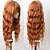 cheap Synthetic Trendy Wigs-Red Orange Hair Synthetic Full Wigs Loose Wave Wig Air Bangs Heat Resistant Long Wavy Synthetic None Lace Wigs For Fashion Women