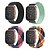 זול צפו להקות עבור Fitbit-4pcs להקת שעונים חכמה ל פיטביט Versa 3 / Sense ניילון שעון חכם רצועה רך מתיחה נושם רצועת ספורט צמיד מארג תַחֲלִיף צמיד