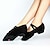 cheap Ballet Shoes-Women&#039;s Ballet Shoes Split Sole Bowknot Chunky Heel Gore Elastic Band Slip-on Black Red Pink