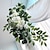 abordables Plantes artificielles-arc de mariage artificiel fleurs feuilles d&#039;eucalyptus grande rose&amp;amp;guirlandes florales de pivoine pour la chaise de mariage rideaux transparents tonnelle cérémonie et réception de mariage,